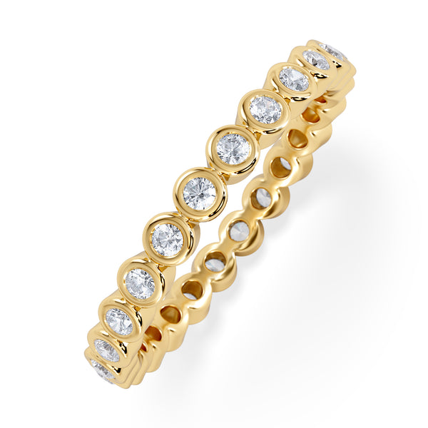 Eternity Ring Emily 18K Gold Diamond 0.50ct H/Si